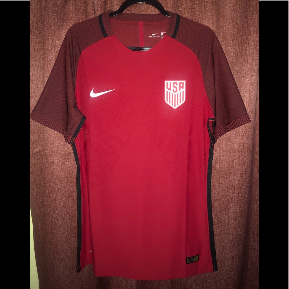 Nike USMNT Jersey Away Red Sz Large Aeroswift